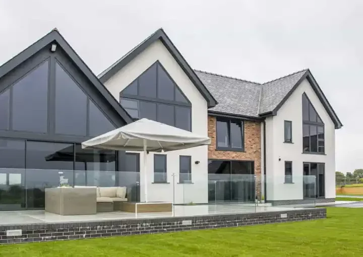 modern aluminum windows installed