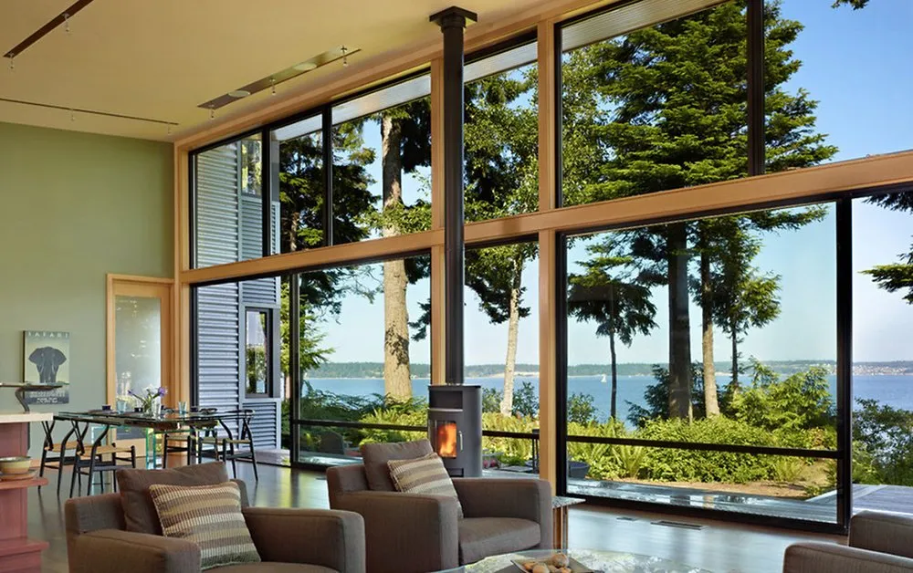 Large aluminum window